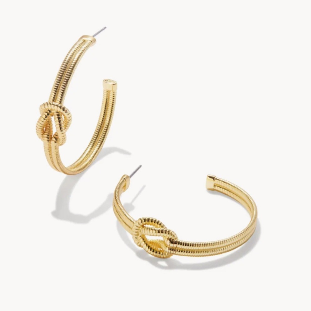Kendra Scott Gold Annie Hoop Earrings NWT